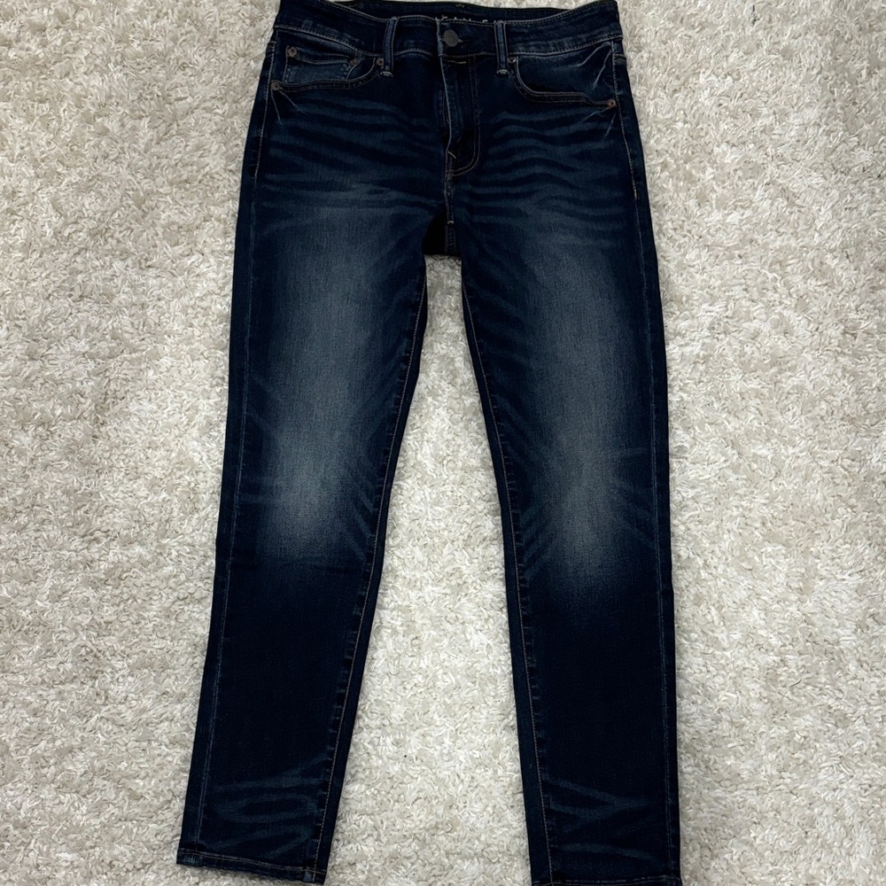 American Eagle Outfitters Men's Deep Indigo Skinny Jeans